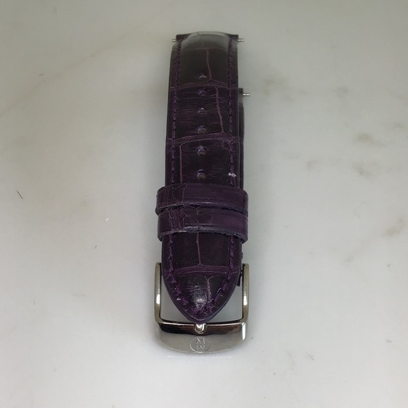 Michele 18 MM Purple Alligator Watchband